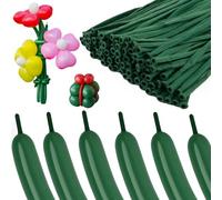 260 Balloons for Balloon Animals, 100Pcs Thick Latex Long Skinny Balloons Twisting for Clowns, Tying Balloon Arches & Party Decorations (Dark Green)