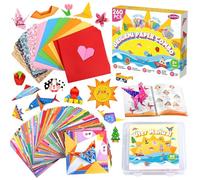 260 Origami Paper, 99 Patterns Origami Set for Kids 6-12 with Guiding Book