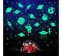 260 PCS Glow in The Dark Stars, Glowing Stars for Ceiling, Star Wall Decals Solar System Space Galaxy Planets Wall Stickers for Kids, Girls Boys Room Decorations for Bedroom