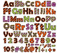 260 Pcs Thanksgiving Bulletin Board Letters for Classroom 4” Letters Combo Pack Set Fall Halloween Classroom Decorations Alphabet Numbers Symbols Letter Bulletin Board Cutouts Card for Classroom Decor
