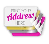 260 Printed Address Stickers Personalised 38mm x 21mm White Gold Silver Pink | Personalised Address Labels, Business Labels, Any Text, Choose Your Font