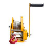 2600LBS Self-locking Hand Winch, Stainless Steel Boat Windlass Truck Auto Manual Lifting Hoist High Efficiency(10m Cable)