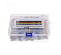 2600pcs 130 Values 1/4W 0.25W 1% Metal Film Resistors Assorted Pack Kit Set Lot Resistors Assortment Kits Fixed resistor CZAOINCU(With Box)