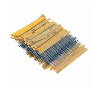 2600pcs 130 Values 1/4W 0.25W 1% Metal Film Resistors Assorted Pack Kit Set Lot Resistors Assortment Kits Fixed capacitors BIANMTSW