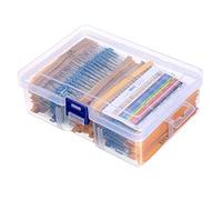 2600pcs 130 Values 1/4W 0.25W 1% Metal Film Resistors Assorted Pack Kit Set Lot Resistors Assortment Kit