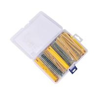 2600pcs 130 Values Resistor Assortment Set Film Resistor with Storage Box Electronic Component 1 / 8W Resistance High Precisions Assortment Set