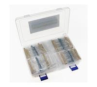 2600pcs 130Values 1/4W 0.25W 1% Metal Film Resistors Assorted Pack Kit Set Lot Resistors Assortment Kits Fixed capacitors CZAOINCU
