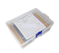 2600pcs 130values*20PCS 1/6W 1% Metal Film Resistors Assorted Pack Kit Set Lot Assortment Fixed Capacitors 1/6W Resistors 1K 10K BIANMTSW