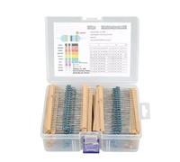 2600pcs Electronic Component Resistor Assortment Set 1/8W Film Resistor 130 Value Resistance Set with Storage Box Values Resistor Assortment