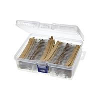 2600Pcs/Lot 1/8W 5% 1R~10Mohm 130ValuesX20Pcs Carbon Film Resistor Kit Pack Samples Assorted Kit BIANMTSW