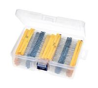 2600pcs/lot 130 Values 1/4W 0.25W 1% Metal Film Resistors Assorted Pack Kit Set Lot Resistors Assortment Kits Fixed Resistor NWPNLXEA(Without Box)