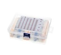 2600pcs/lot 130 Values 1/4W 0.25W 1% Metal Film Resistors Assorted Pack Kit Set Lot Resistors Assortment Kits Fixed resistor BIANMTSW(With BOX)