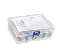 2600Pcs Metal Film Resistor Assortment Kits 1Ohm-10MOhm 130 Values Resistor Kits For Projects Experiments Easy To Use Metal Film Resistors For Electronic Projects