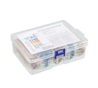 2600Pcs Resistors Assortment Kits 130 Values Resistor Kits 1Ohm-10MOhm 1/4Watt Metal Film Resistors Easy To Use Metal Film For Electronic Projects