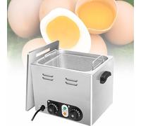 2600W Commercial Egg Boiler with Mesh Basket, 45 Pcs Large Capacity Electric Poached Maker, Temperature Control & Timer, Egg Cooker for Restaurant
