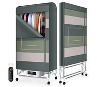 2600W Folding Arch Electric Clothes Dryer with Remote Control, 600L 2 Tier Large Capacity Indoor Hot Drying Warm Air Drying Wardrobe