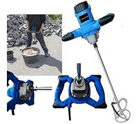 2600W Handheld Paddle Mixer Concrete Mixer, Portable Concrete Cement Mixer Adjustable 6 Speed Paint Mixer, 230V Paddle Drill Mixer Stirring Tool for Mortar Grouts Paint Cement Plaster Plastering