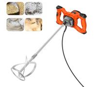 2600W Handheld Portable Concrete Cement Mixer, 1700 U/min Electric Power Grout Plaster Mixer, 6 Speed Adjustable Paint Mixer, M14 Threaded Rod Mortar Paddle Mixer Drill Mixer Stirring Tool
