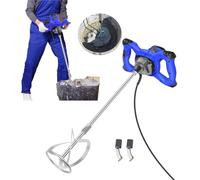 2600W Handheld Portable Paddle Mixer Adjustable 6 Speed Stirrer Electric Mix Stirring Tool for Mortar Grouts Paint Cement Plaster Plastering
