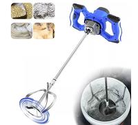 2600W Handheld Portable Paddle Mixer， Cement Mortar Mixer with M14 Spiral Rod ，Adjustable 6 Speed Paint Mixer，Paddle Drill Mixer Stirring Tool for Mortar Grouts Paint Cement Plaster Plastering