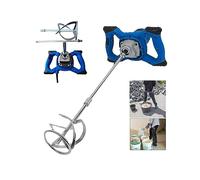 2600W Mortar Mixer, Electric Mortar Mixer Anti-Slip Handheld 6-Speed with Carbon Brush for mid-Viscosity Liquids, Including Plaster/Cement/Mortar/Glue and More