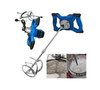 2600W Portable Electric Concrete Cement Plaster Grout Paint Thinset Mortar Paddle Mixer Pro Drill Mixer Stirring Tool Adjustable 6 Speed Handheld Standard 220V