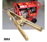 260A Brass Earth Cable Clamp for Welding Grounding - A-Shape Grounding Work Clamp with 40mm Opening, Heavy-Duty Electrical Conductivity for Gas