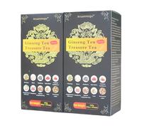 260g/10 bags Kidney Tea Formula Ginseng Ten Treasure Tea, Chinese Herbal Kidney Tea Bag for Male Enhancement Support With Maca Nourishing, Women's Health and Beauty,Cleansing and Detoxifyingto (2boxs)