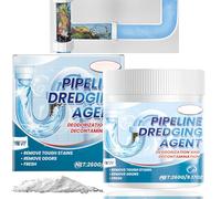 260g Drain Unblocker,Powerful Sink&Drain Cleaner,Toilet Cleaning Foam Powder,All-Purpose Pipe Opener,Pipe Dredge Deodorant,Effective Clog Remover,Safe for All Pipes,For Kitchen Bathroom Toilet Shower