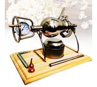 260ml Mini Hand Popcorn Machine, Traditional Old-Fashioned Popcorn Machine, Retro Hand Crank Stainless Steel Popcorn Pot, with Mini Popcorn Bag
