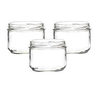 260ml Verrine Jam Jars | 260ml Jam Jars | Including Gold Twist Off Caps | Glass Jars | Preserve & Chutney Jars | J&B (12)