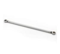 260mm CNC Motorcycle Shift Rod Linkage Tie Rod Ends Adjustable Position Rearsets Compatible with Yamaha Kawasaki Honda Suzuki Aprilia Benelli BMW Buell Ducati Triumph MV Agusta Universal Silver