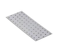 260mm x 100mm Galvanised Perforated Flat Plate Connector Joining Plates Metal Brace Brackets for Wood 2mm Thick Steel PP14 (Pack of 20)
