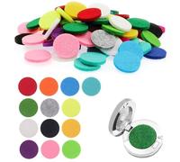260PCS Aromatherapy Diffuser Pads, 22.5mm Round Fibre Replacement Refill Pad Essential Oil Scent Diffuser Pad Air Freshener Accessories Thick Reusable Felt Circle for 30mm Scent Ball Plug-in Diffuser