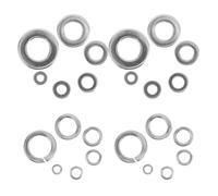 260pcs Disc Anti-slip M3-m10 Stainless Steel Spring Lock Washer | Textured Silver Finish, Pump Fasteners and Dynamic Industrial Applications, Easy Installation, Axial Preload Adaptability