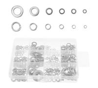 260pcs Lock Washers M3-m10 Textured Surface Spring Flat | Prevents Rotation with Nut, Suitable for Marine Environments, for Dynamic Industrial Applications and Bolt Washer Sets