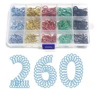 260pcs RC Body Clips Shell Clip R Pins Universal Stainless Steel Body Clips for 1/6 1/8 1/10 1/12 1/14 1/16 1/18 1/24 Traxxas Redcat HPI Tamiya HSP Exceed RC Car Parts Truck Buggy Shell Replacement