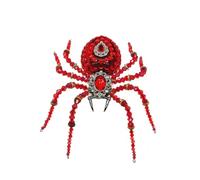 260Pcs Spider Crystal Music Box DIY Kit Red Metallic Puzzle with Birthday Song, 3D Unique Desk Decor for Teens & Adults