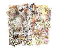 260pcs Vintage Scrapbooking Stickers Vintage Stickers Retro - Flower and Butterfly