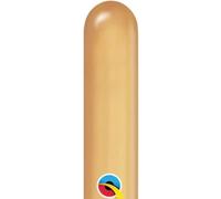 260Q Chrome Gold 100Ct Qualatex Plain Latex Modelling Balloons