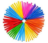 260Q Professional Balloon Twisting Kit 200 Pack Multicolour Latex Sculpting Balloons for DIY Art & Creative Decorations Elastic Modelling Strings for Events & Parties Mix Colour Vibrant