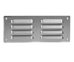 260x105mm / 10x4" inch Stainless Steel Metal Air Vent Grille Cover with Insect Mesh - Ventilation Cover
