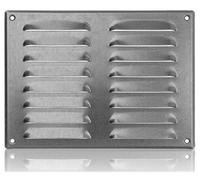 260x190mm / 10x7.5 inch Galvanised Steel Ventilation Grille with Flyscreen - Air Vent Cover