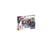 26112 Los Vengadores Avengers Marvel 60pcs Puzzle Supercolor Avengers-60 Pieces-Jigsaw Kids Age 5, Multicolor, Medium