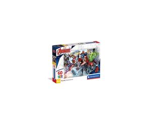 26112 Los Vengadores Avengers Marvel 60pcs Puzzle Supercolor Avengers-60 Pieces-Jigsaw Kids Age 5, Multicolor, Medium