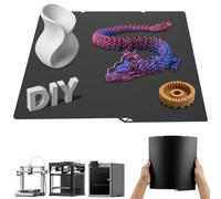264x276mm Double Sided PEI Build Plate for Anycubic Kobra S1 / S1 Combo/Kobra X, Black Smooth+Textured Flexible Spring Steel Heated Bed Print Sheet, High Adhesion 3D Printer Accessor