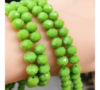 265Pcs Briolette Glass Beads for Jewelry Making, 10mm Faceted Crystall Beads for Bracelets Making, Rondelle Green Glass Beads Bulk for Crafts Wine Charms Wind Chimes Suncatchers