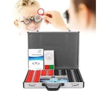 266 PCS Optical Trial Lens Set Optometry Kit,Metal Rim Aluminium Case Kit Set with Optometry Test Trial Frame,for Precise Vision Testing