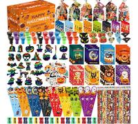266Pcs 24 Pack Halloween Assorted Stationery Set, Trick or Treat Gifts for Kids Classroom Prizes, Halloween Party Favors Goodie Bags Stuffers Including Notepads, Stamps, Pencils, Stickers, Erasers