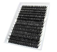 266pcs 80D Thick Volume Clusters Natural Eyelash Extensions Russian D Curl Individual Eyelash Cluster Makeup Tools Lashes(80D-0.07D 9-16mm)[60D+80D,12-18Mix]